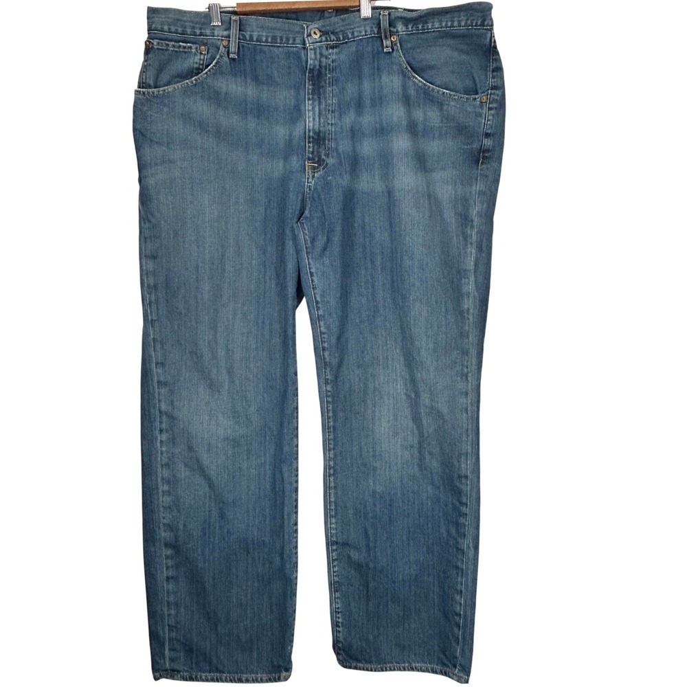 Polo Jeans Co Ralph Lauren Ashmore Original Jean Men 46x34 Blue Straight Leg Y2K